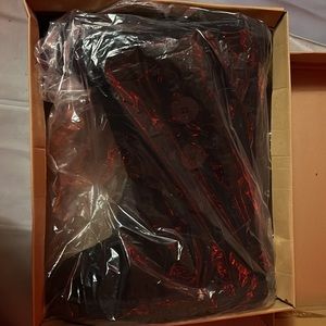 Black Tall Uggs with buttons